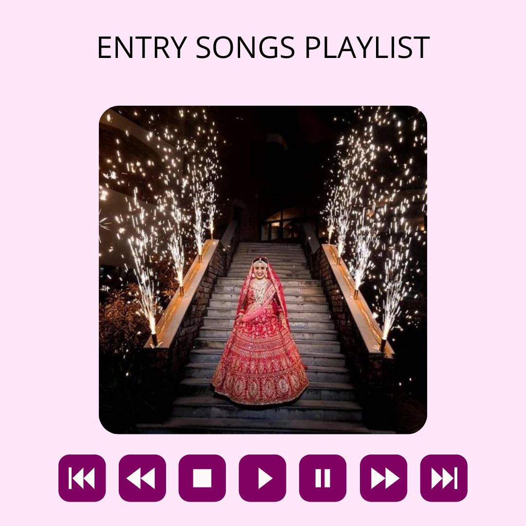 Songs for bridal/couple entry function wise